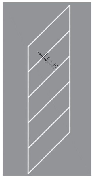 图21 倾斜式停车位标线(线15)(GB 5768.3-2025)