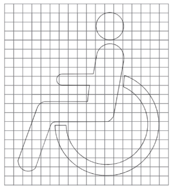 图59 残疾人专用停车位路面标记(线40)(GB 5768.3-2025)