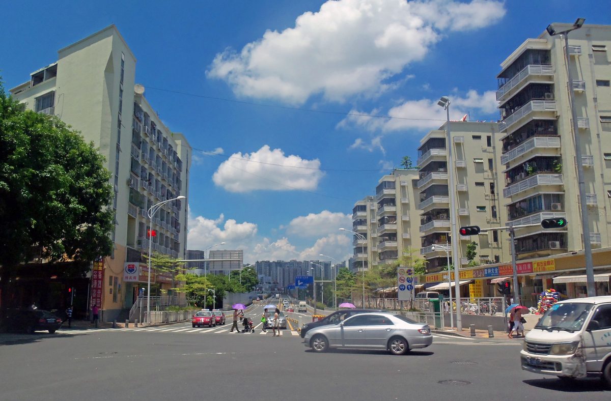路口灯组全景