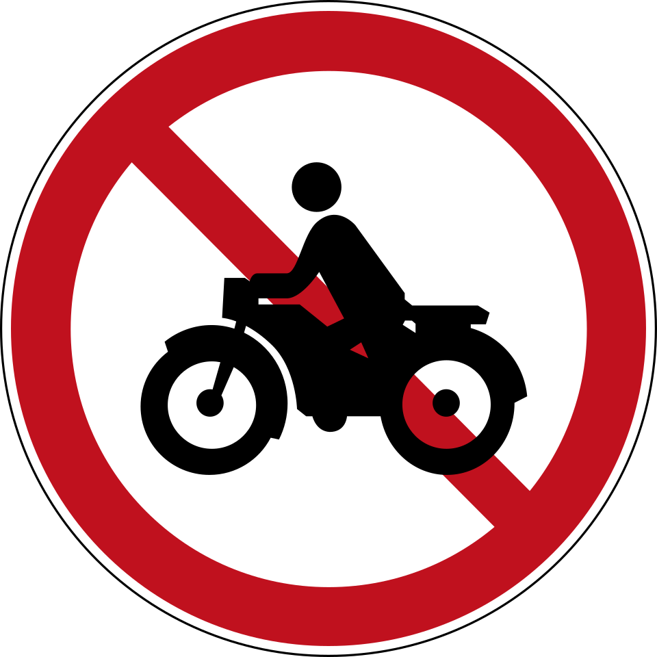 禁止摩托车